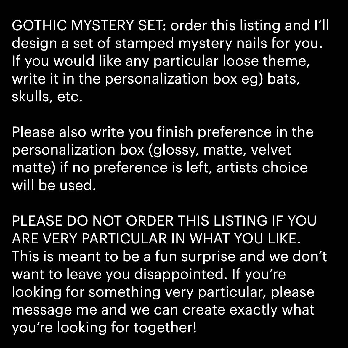 GOTHIC MYSTERY SET
