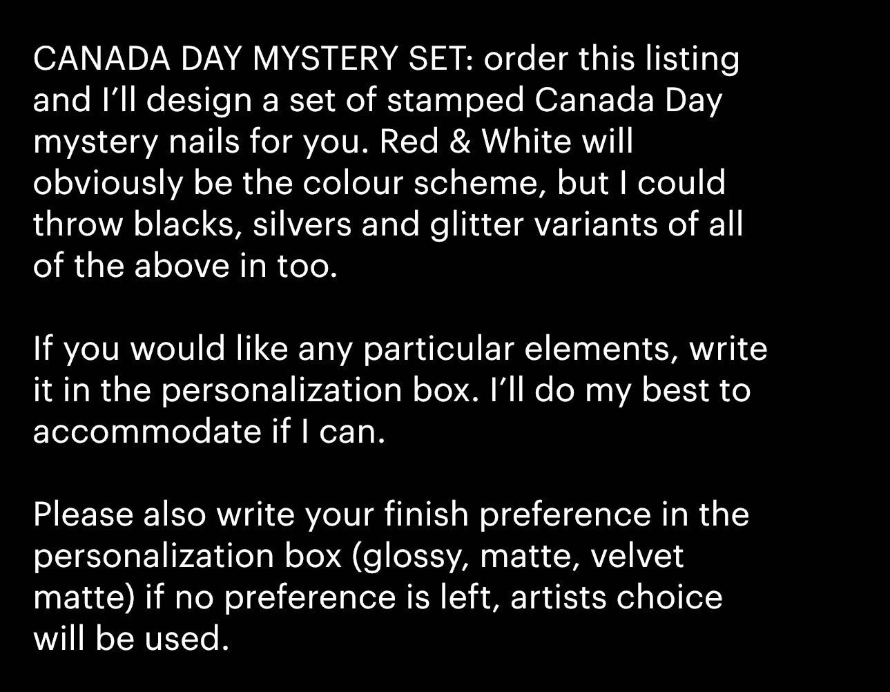 Canada Day Mystery Nails