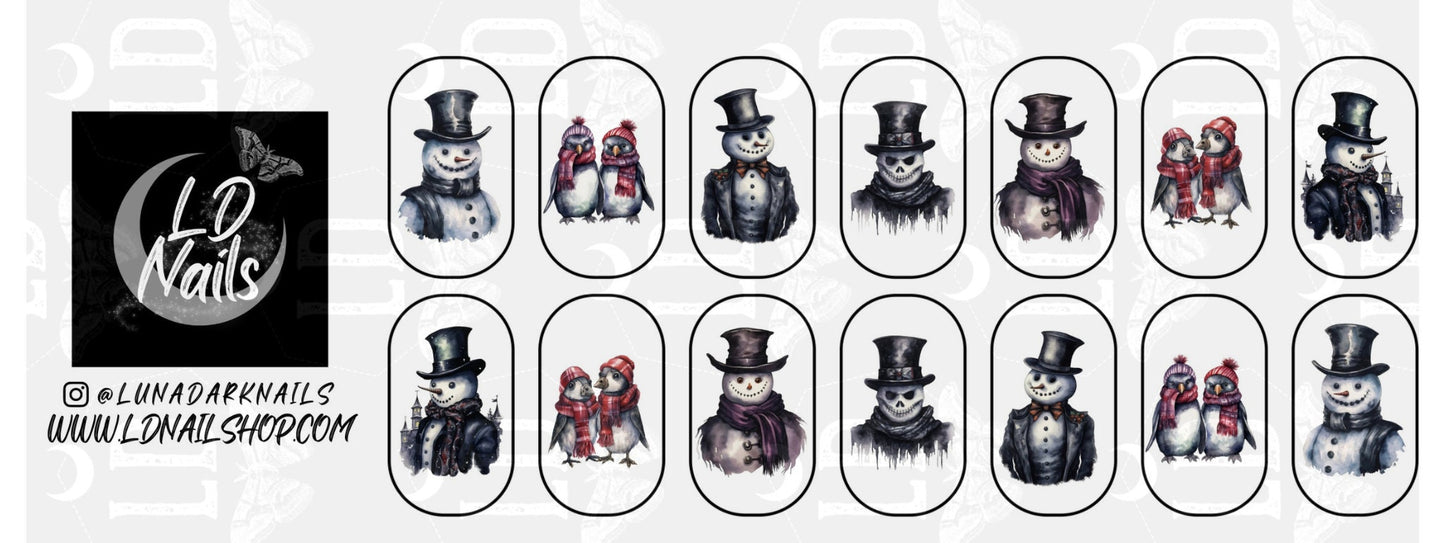 Scary Snowmen Decals