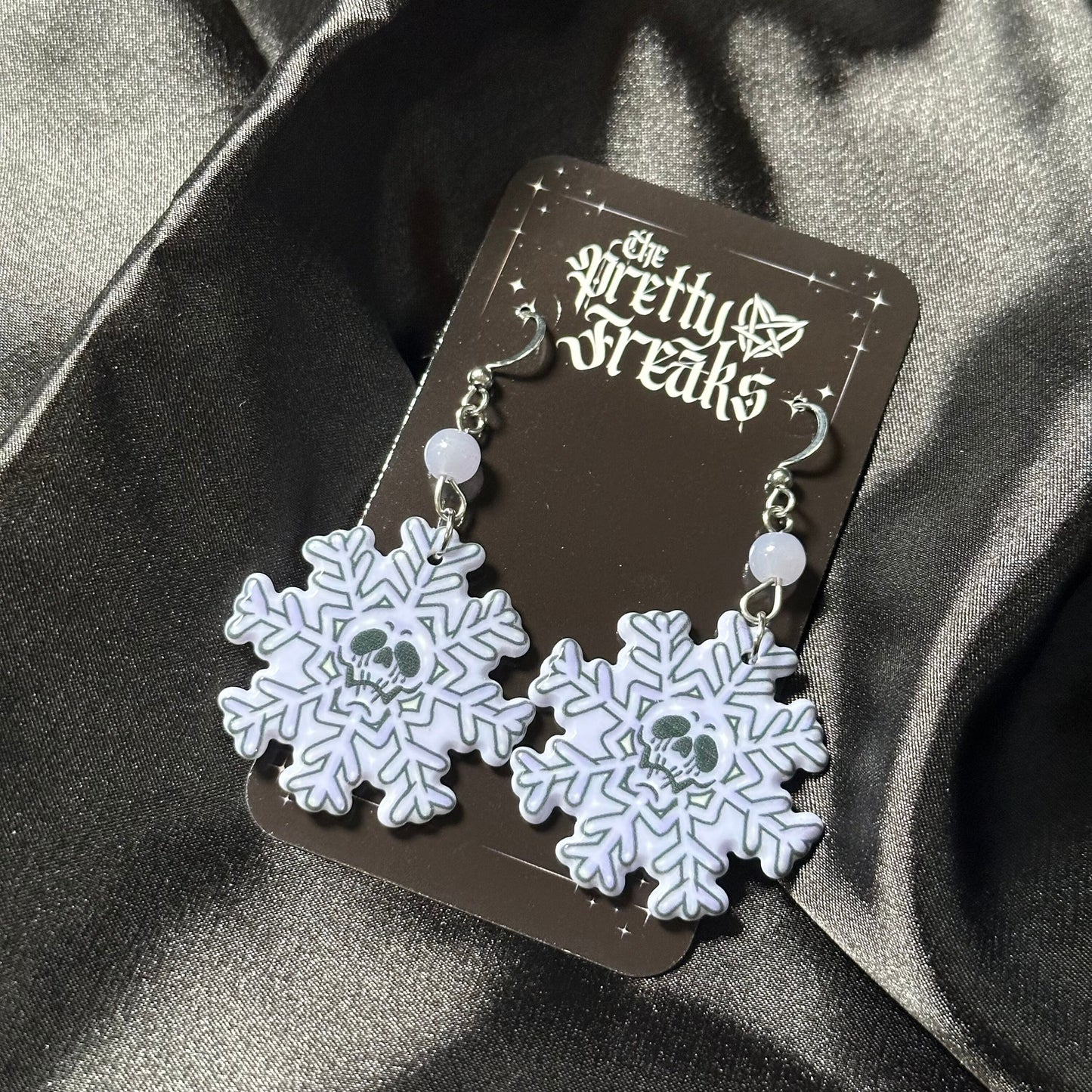 Skull Snowflake Earrings