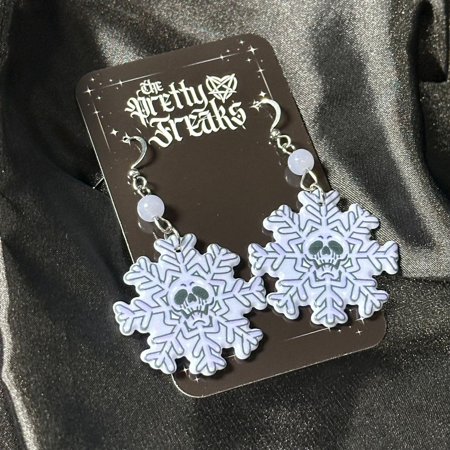 Skull Snowflake Earrings