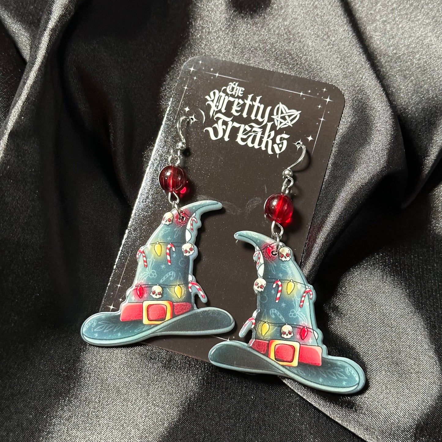 Christmas Witches Hat Earrings