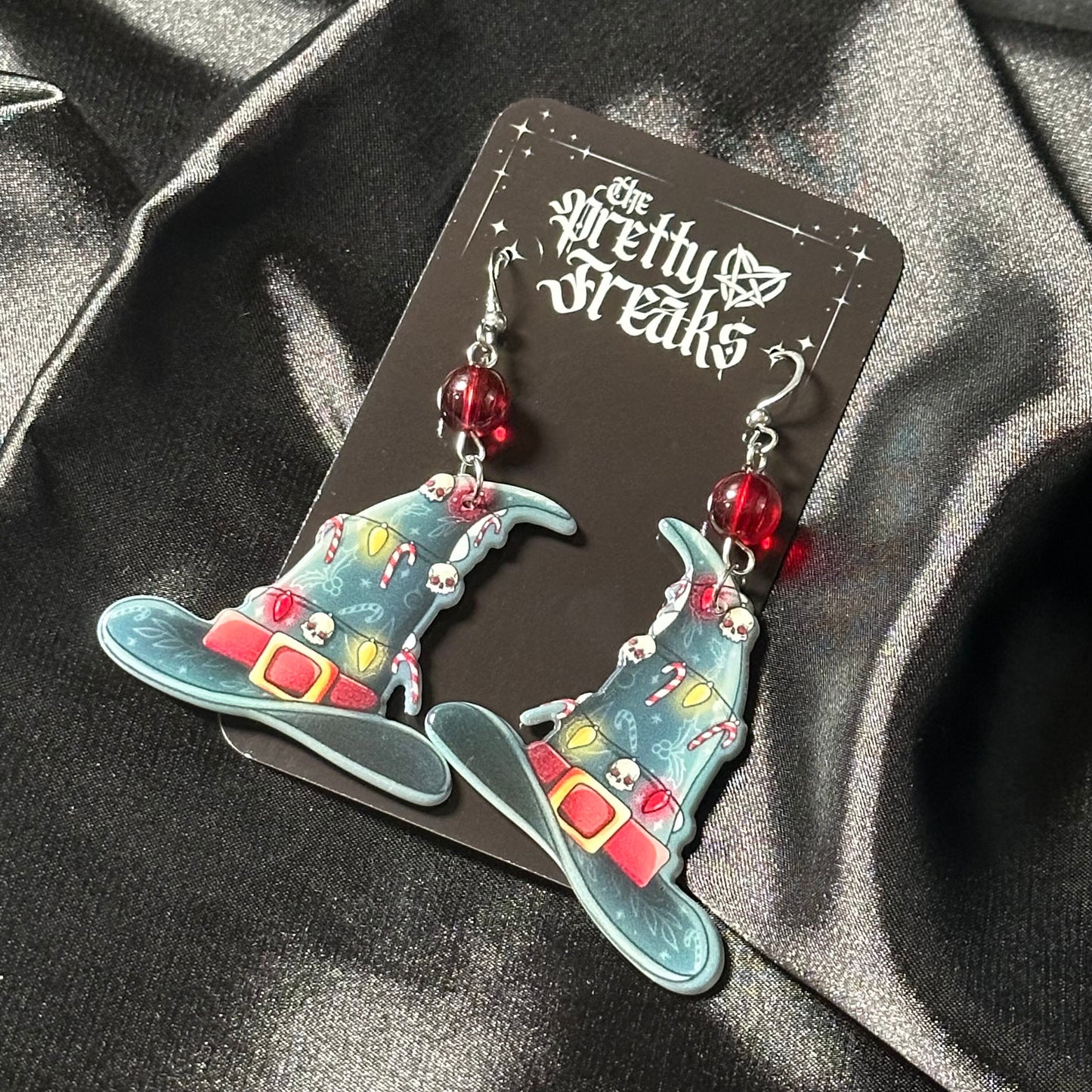 Christmas Witches Hat Earrings