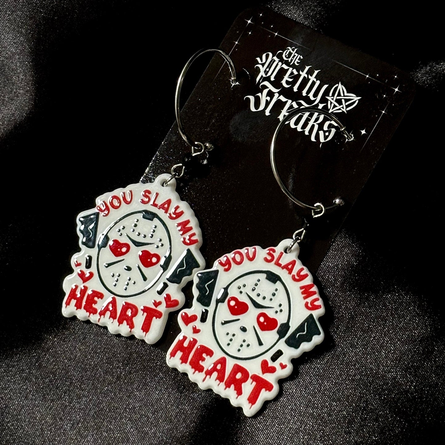 Jason Horror Valentine’s Day Earrings