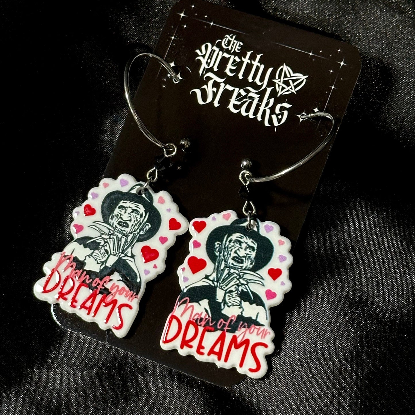 Freddy Horror Valentine’s Day Earrings