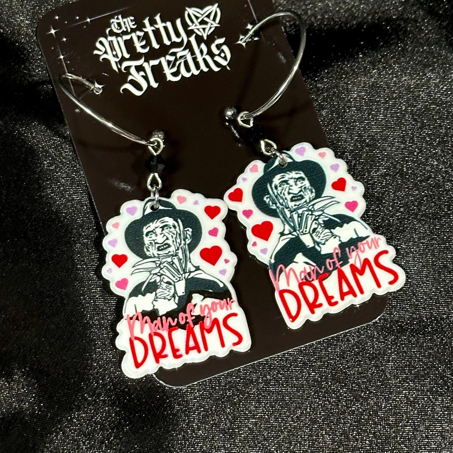 Freddy Horror Valentine’s Day Earrings