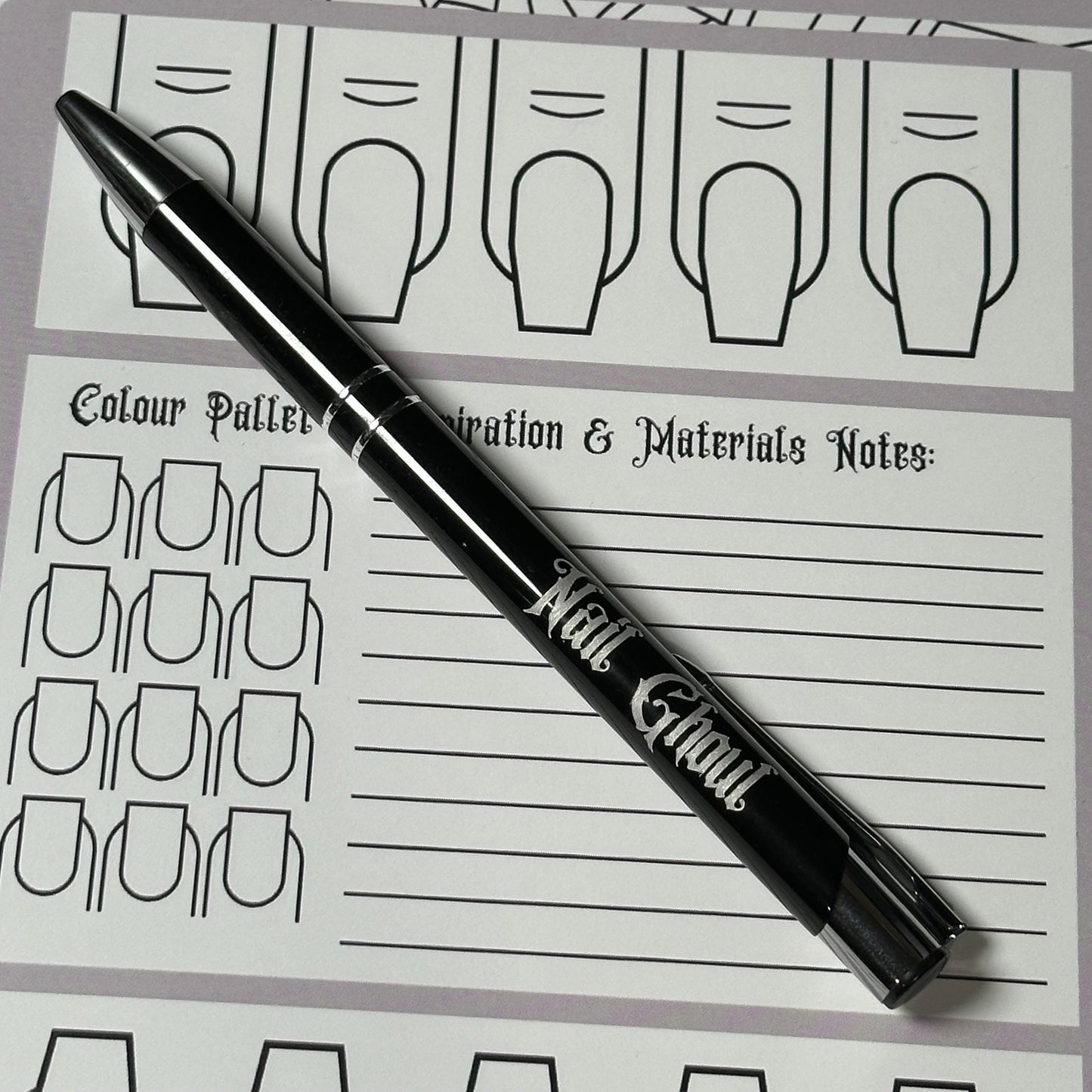 Gothic Nail Art Planner