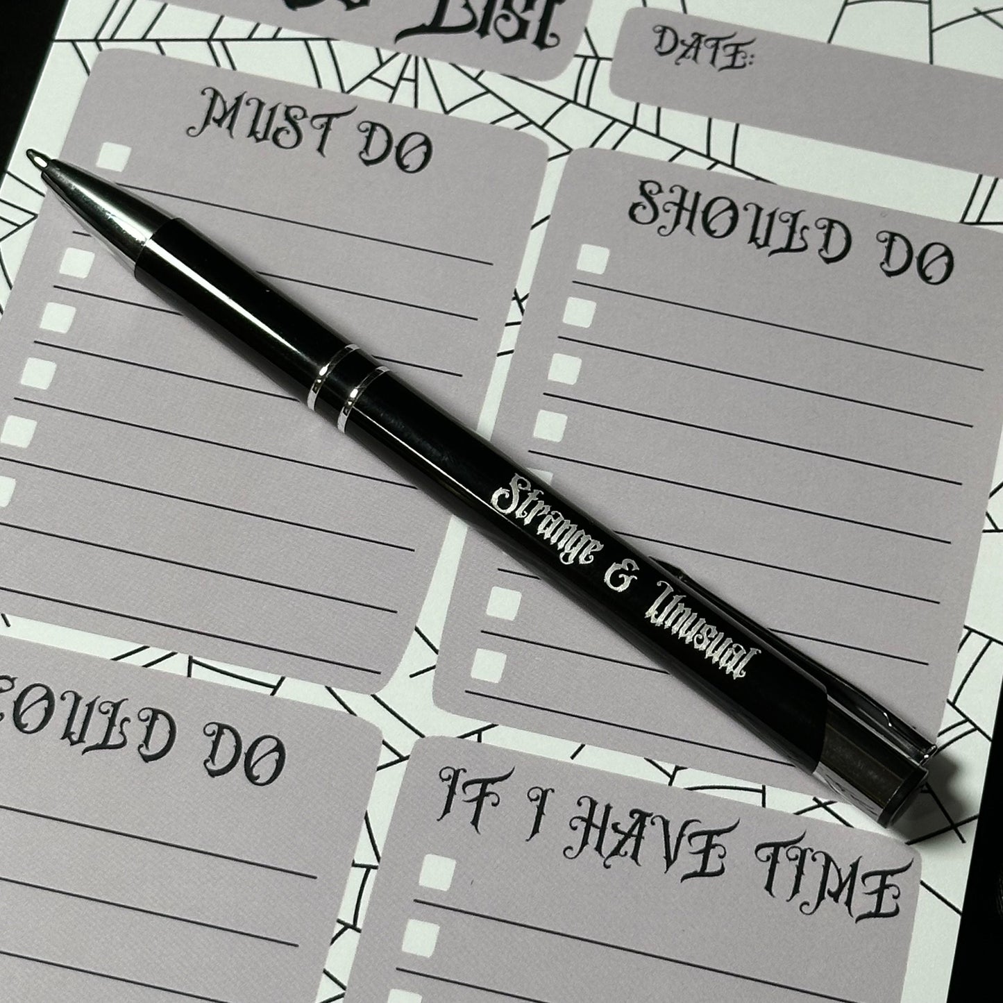 Goth To-Do List Planner