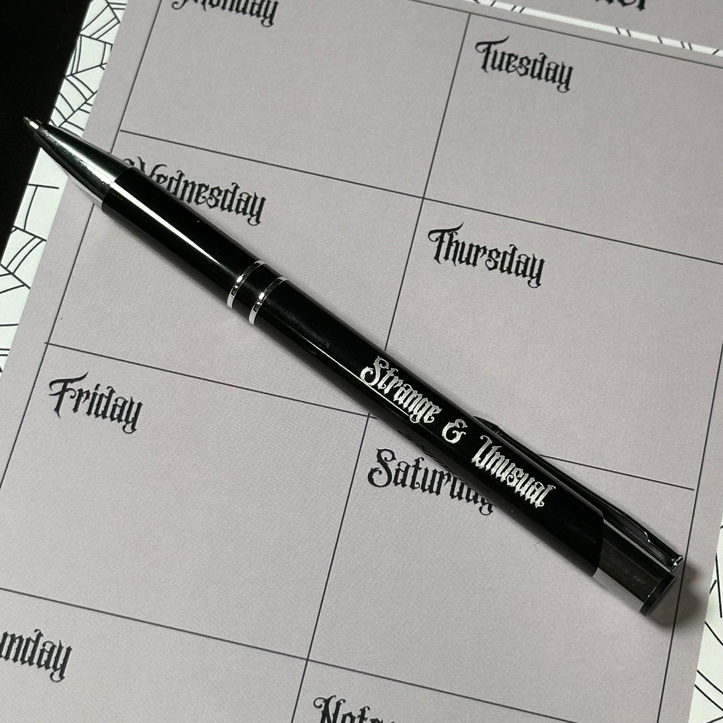 Gothic Weekly Planner Pad