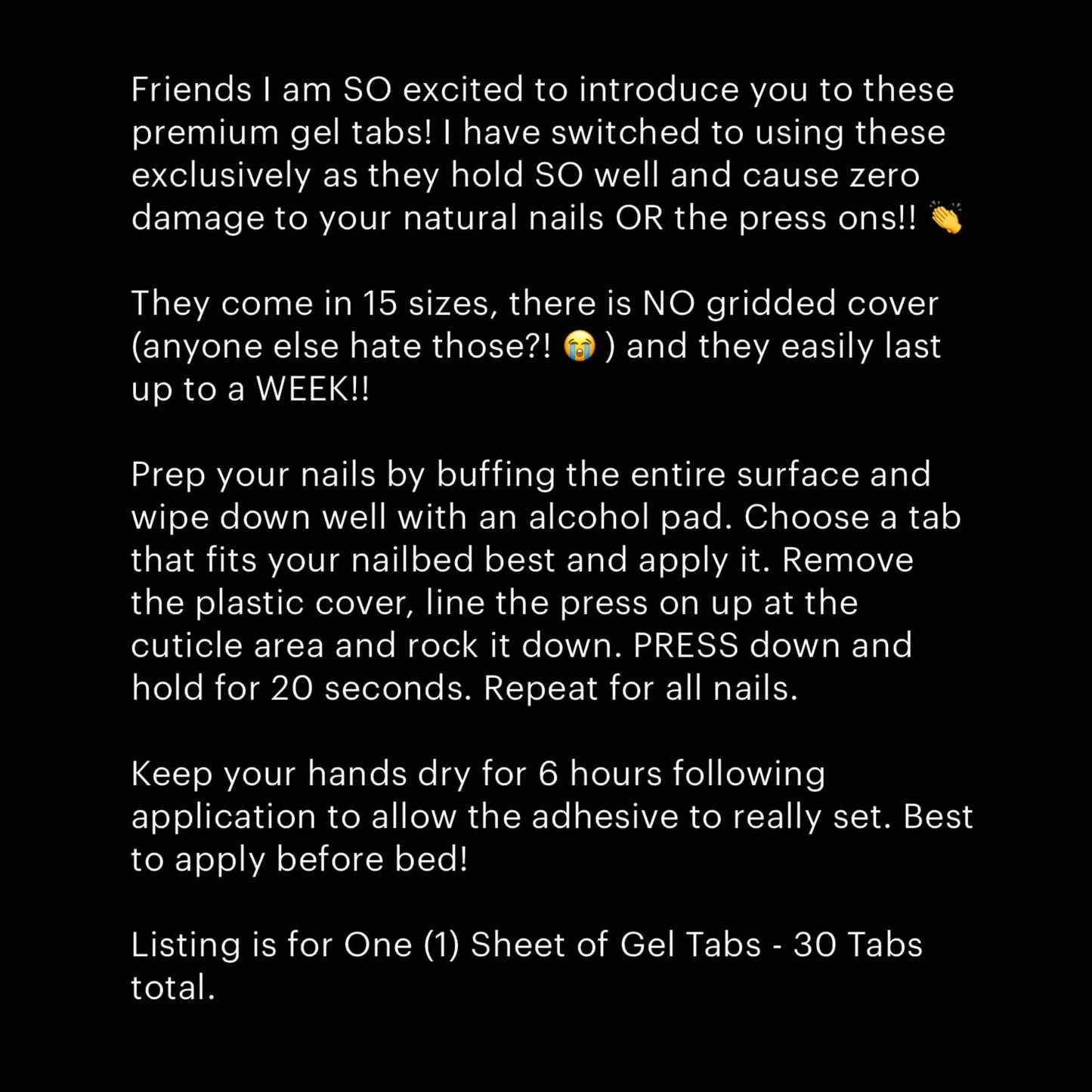 Premium Gel Tabs