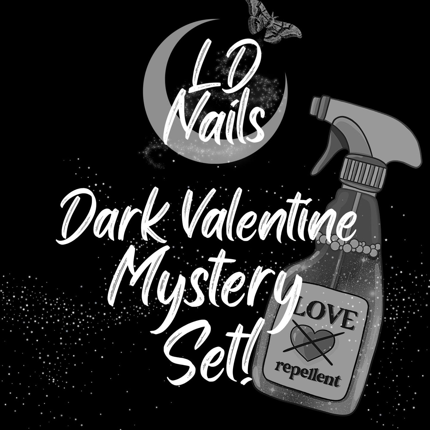 Dark Valentine Mystery Nails