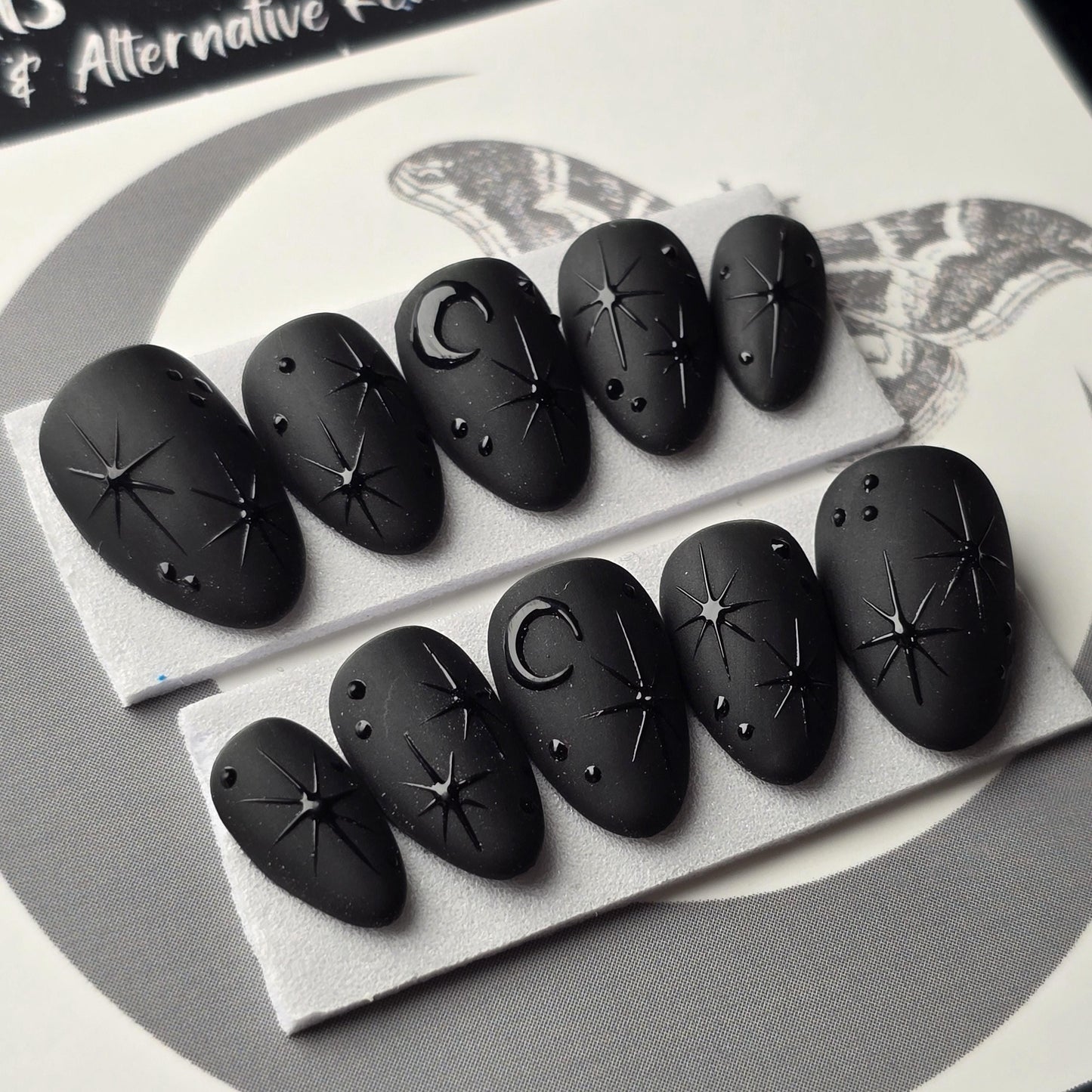 READY TO SHIP: Black on Black Celestial