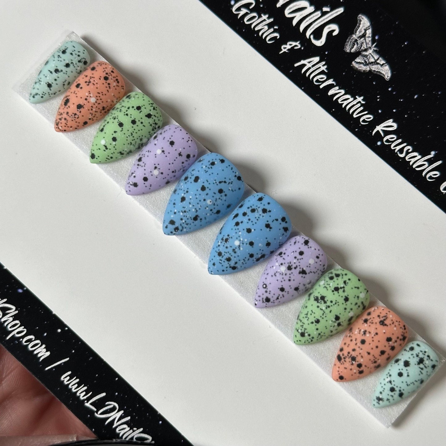 Speckled Eggies Nails