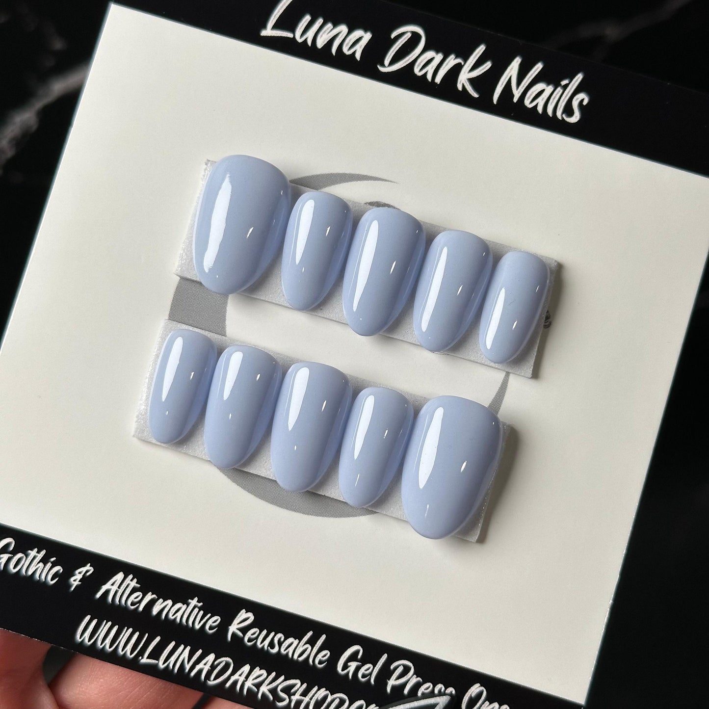 READY TO SHIP, Blue Spring Nails