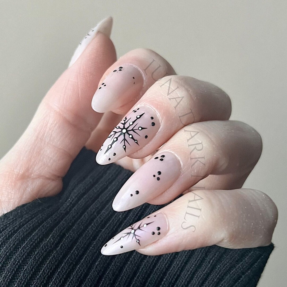 
                      
                        Winter Witch, Witchy Snowflake Nails
                      
                    