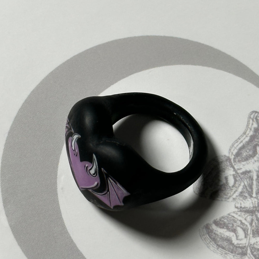 
                      
                        Hand Painted Gothic Heart Succubus Ring
                      
                    