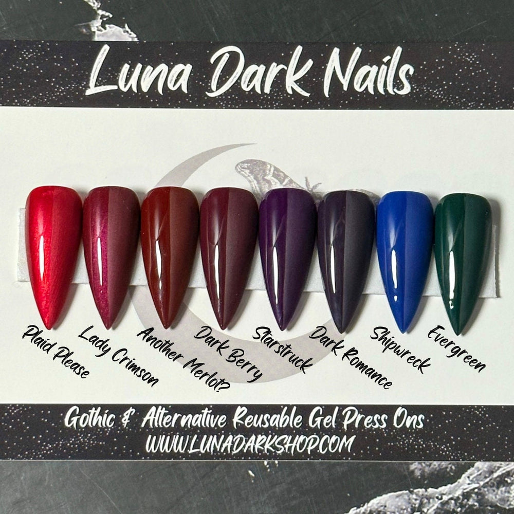 
                      
                        Merry Gothmas Collection, Christmas Nails, Dark Gothic Press On Nails, Witchy Nails, Basic Nails, Reusable False Nails, Alternative Nails
                      
                    