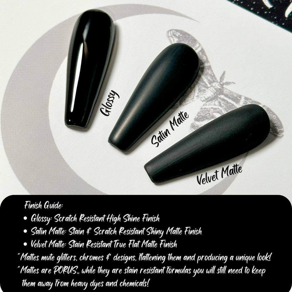
                      
                        Rock Rebel Collection, Gothic Baisc Press On Nails, Goth Press Ons, Minimalist Witchy Nails, Reusable False Nails, Alternative Nails
                      
                    