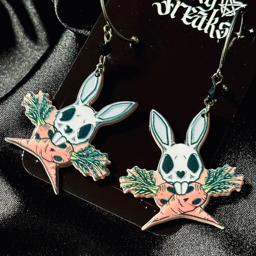 
                      
                        Gothic Spooky Easter Hoop Earrings
                      
                    