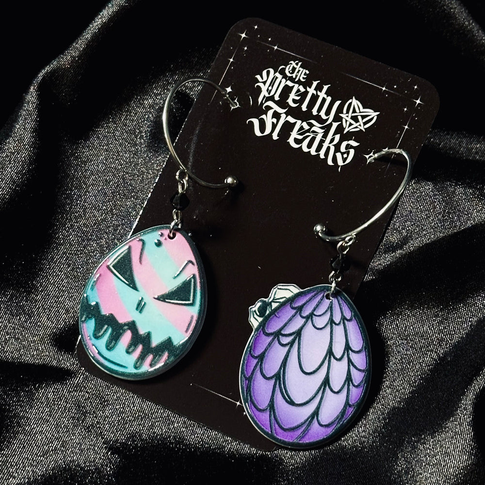 
                      
                        Gothic Easter Egg Hoop Earrings
                      
                    