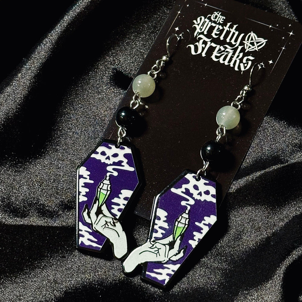 
                      
                        Gothic Poison Coffin Earrings
                      
                    