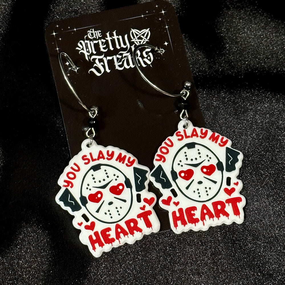 Jason Horror Valentine’s Day Earrings