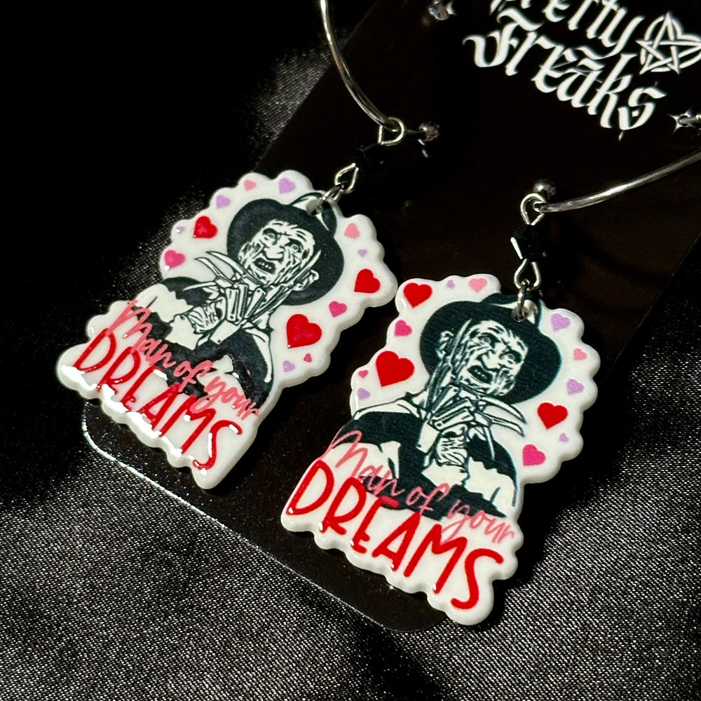 Freddy Horror Valentine’s Day Earrings