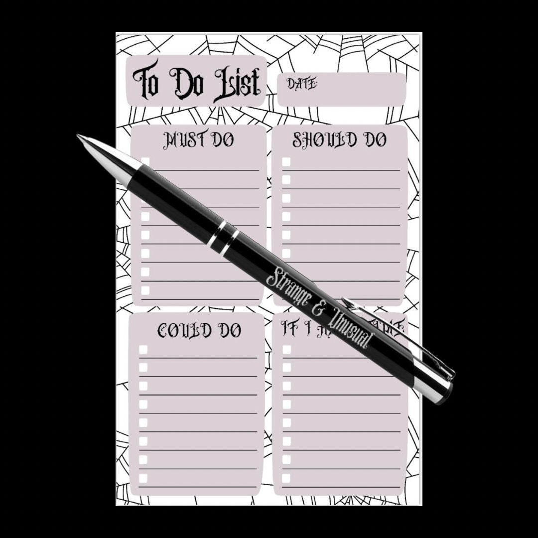 Goth To-Do List Planner