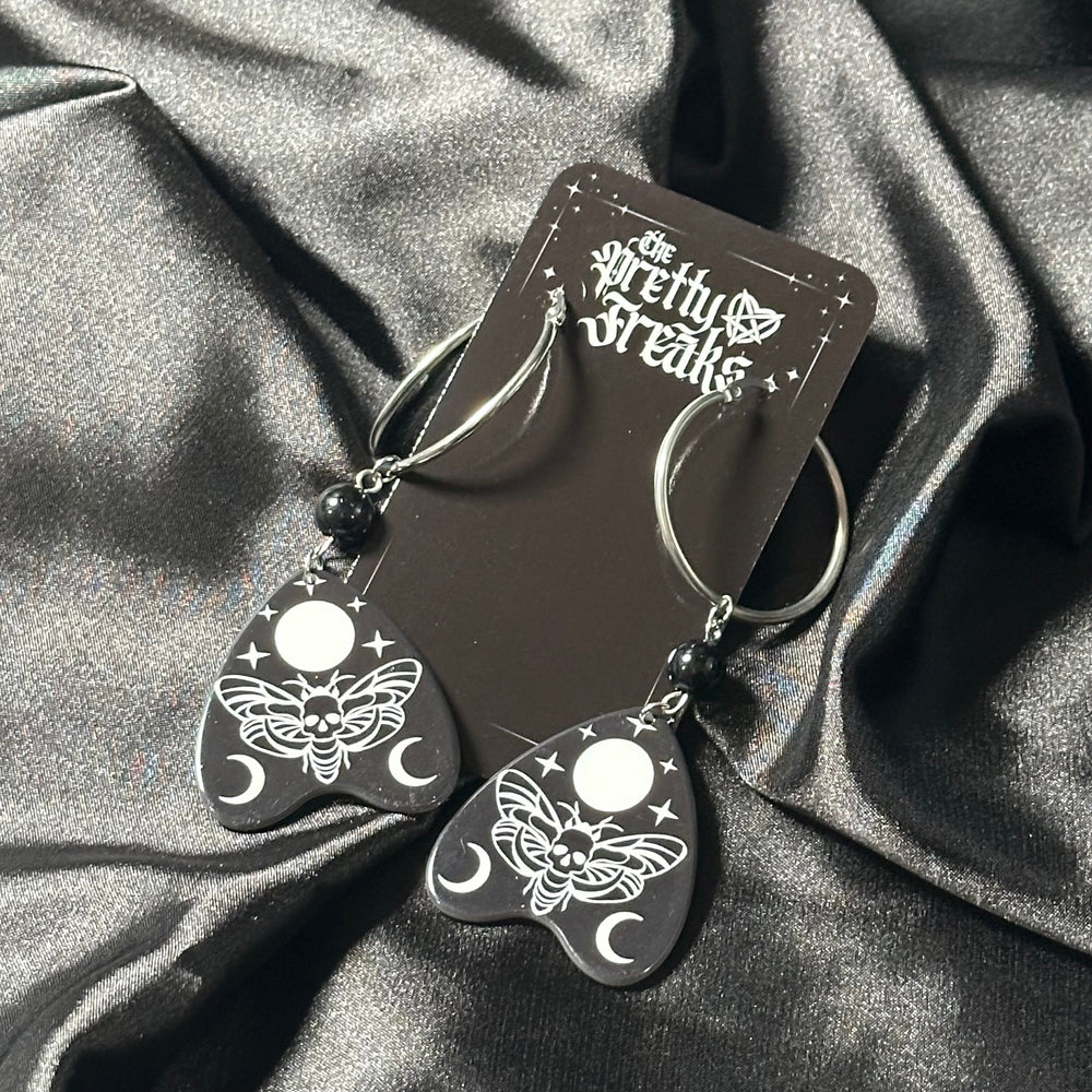 
                      
                        Moon Moth Planchette Earrings
                      
                    