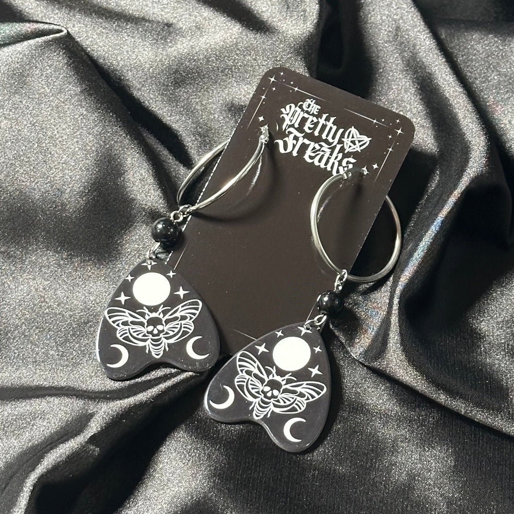 
                      
                        Moon Moth Planchette Earrings
                      
                    