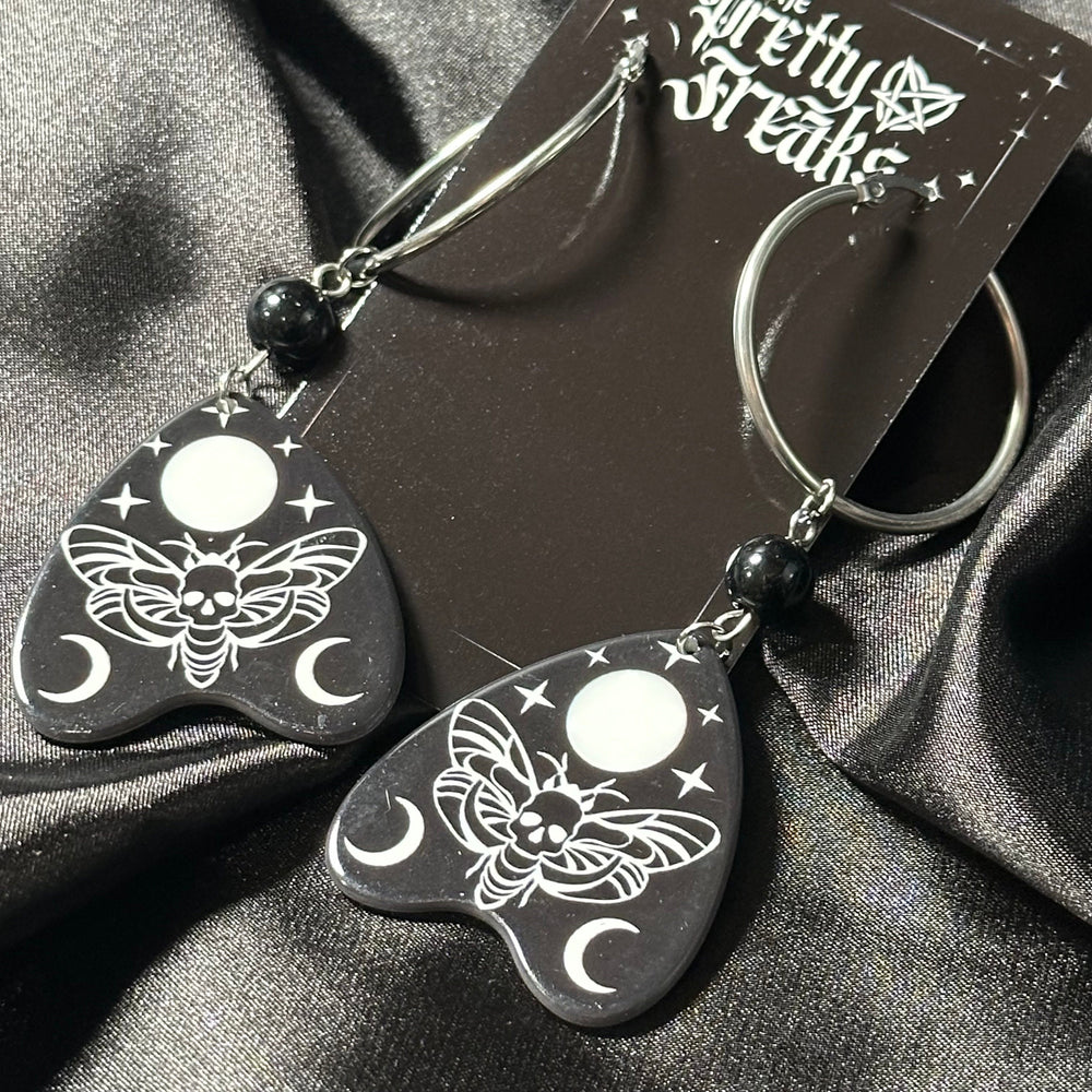 
                      
                        Moon Moth Planchette Earrings
                      
                    