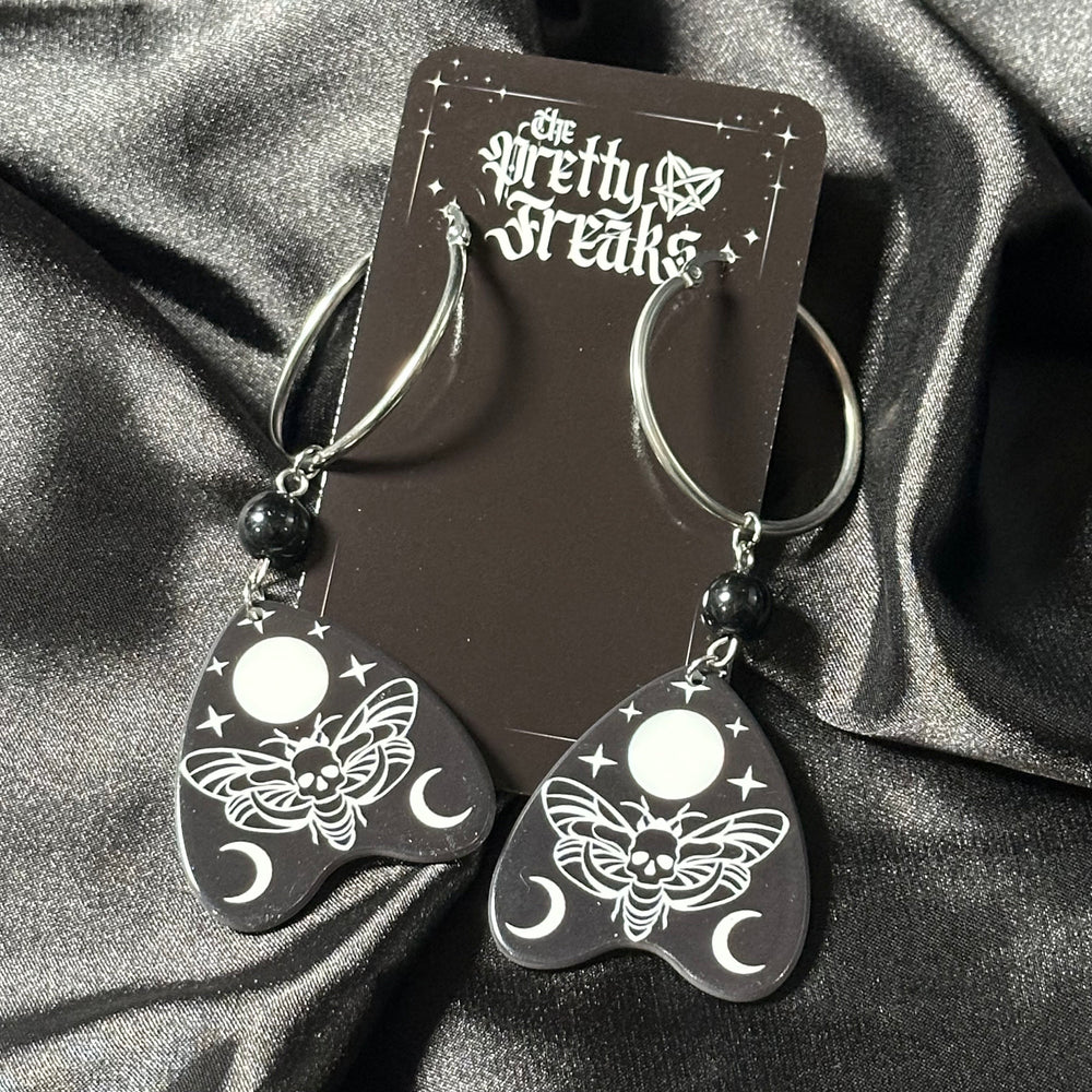 
                      
                        Moon Moth Planchette Earrings
                      
                    