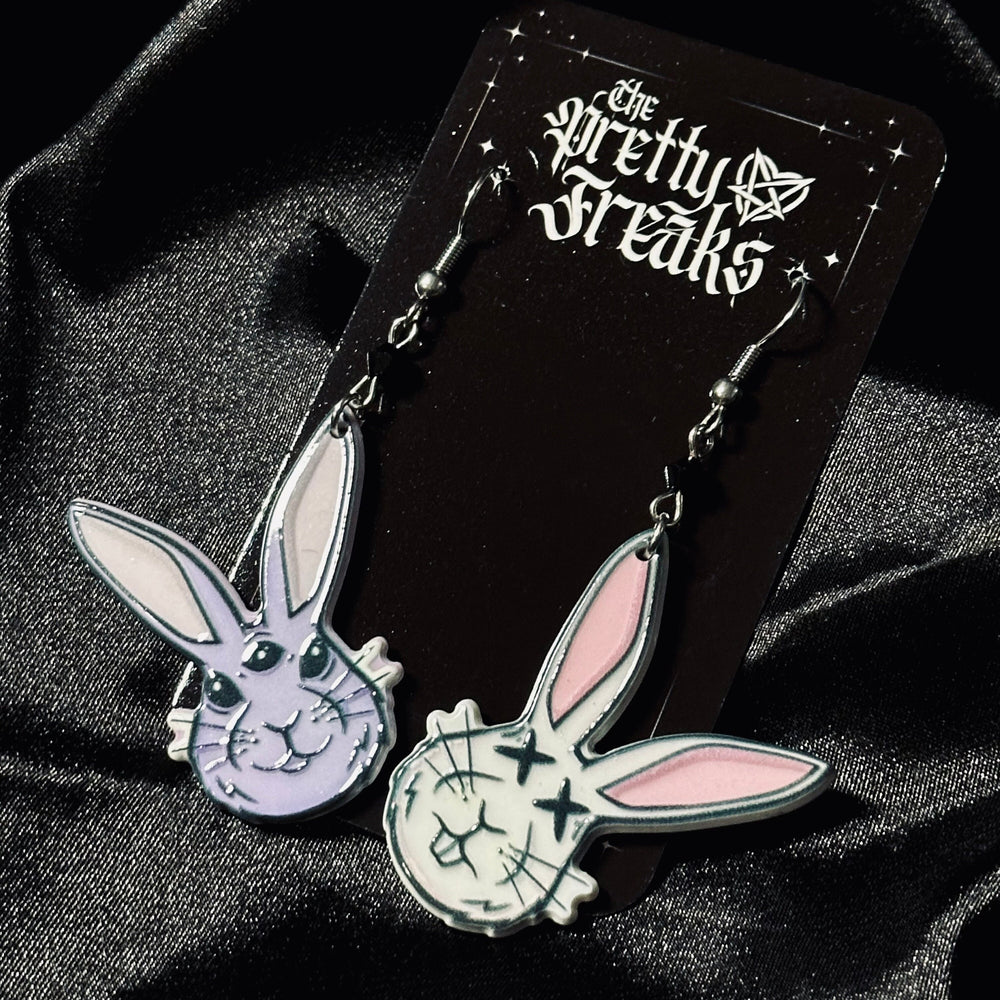 
                      
                        Gothic Easter Bunny Mismatched Hoop Earrings
                      
                    