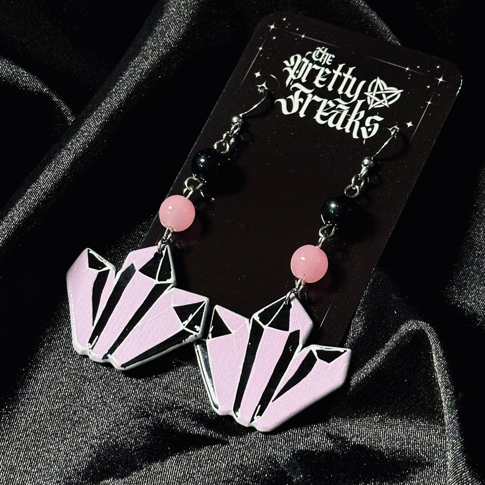 
                      
                        Pink Crystal Earrings
                      
                    