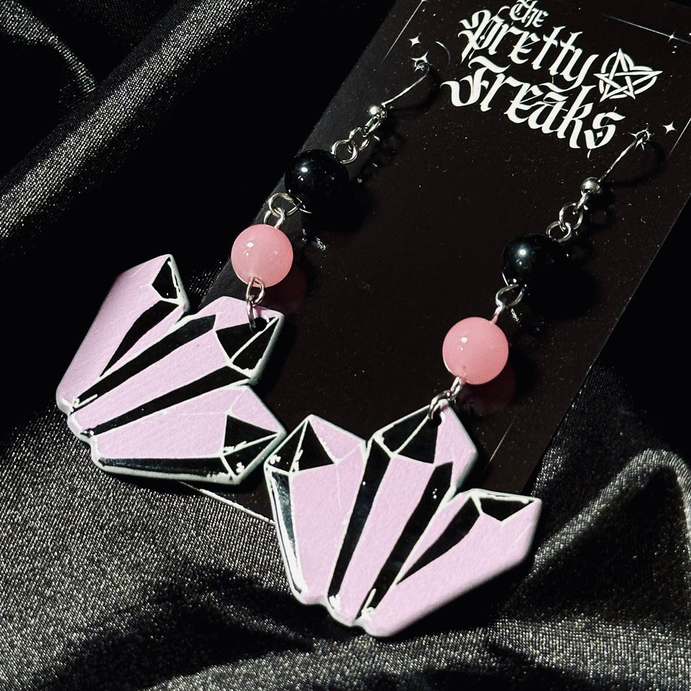 
                      
                        Pink Crystal Earrings
                      
                    