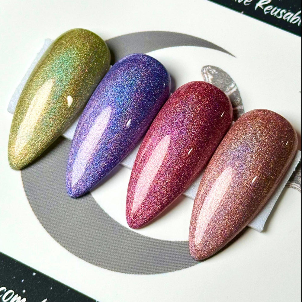 
                      
                        A+ Holographic Collection, Fall Press On Nails, Basic Holo Nails, Gothic Nails, Witchy Nails, Reusable False Nails
                      
                    