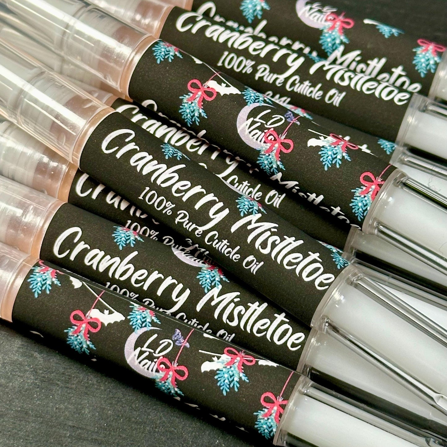 3ML Cranberry Mistletoe Cuticle Oil Pen, Hand and Nail Care, Witchy Oils, Essential Oils, Witchy Gifts, Witchy Nails, Goth Nails, Gothic Gif