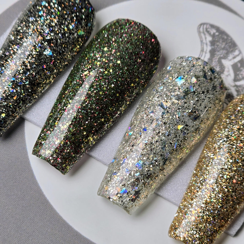 
                      
                        Merry & Bright Collection, Winter Glitter Press On Nails, Basic Winter Nails, Gothic Nails, Witchy Nails, Reusable False Nails
                      
                    