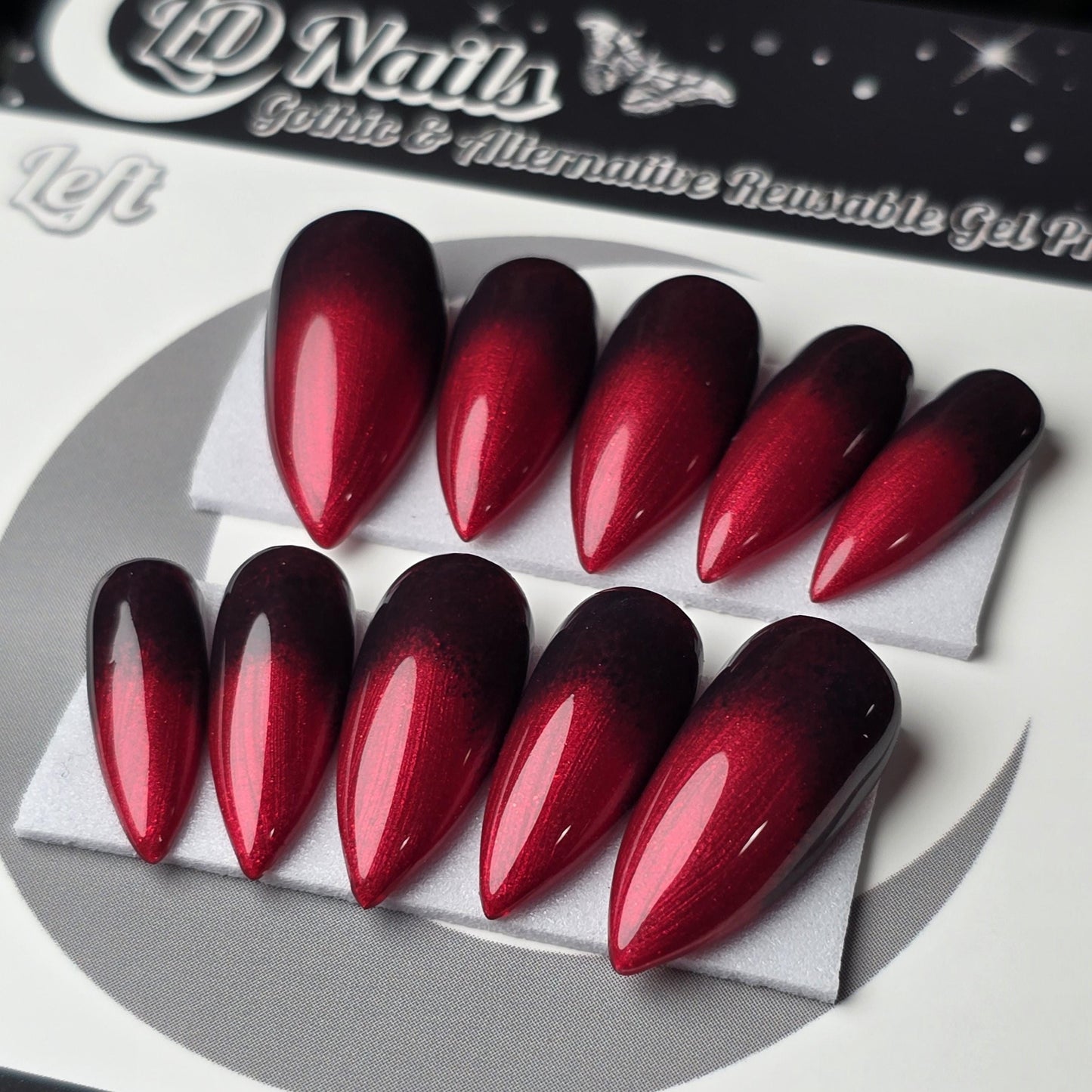 Crimson Reverse Ombré