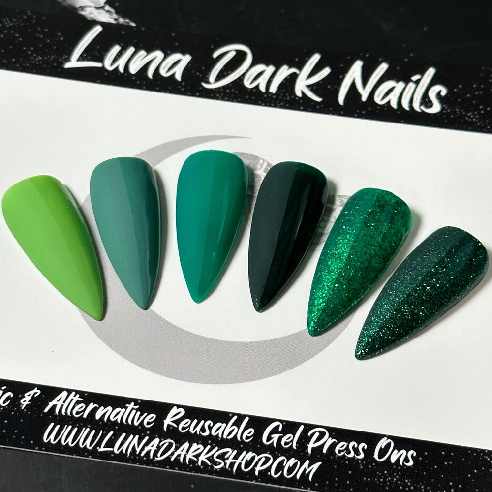 
                      
                        Fall Trends: Greens! Single Color Fall Press On Nails, Autumn Nails, Basic Nails, Custom Gothic Nails, Witchy Nails, Reusable False Nails
                      
                    