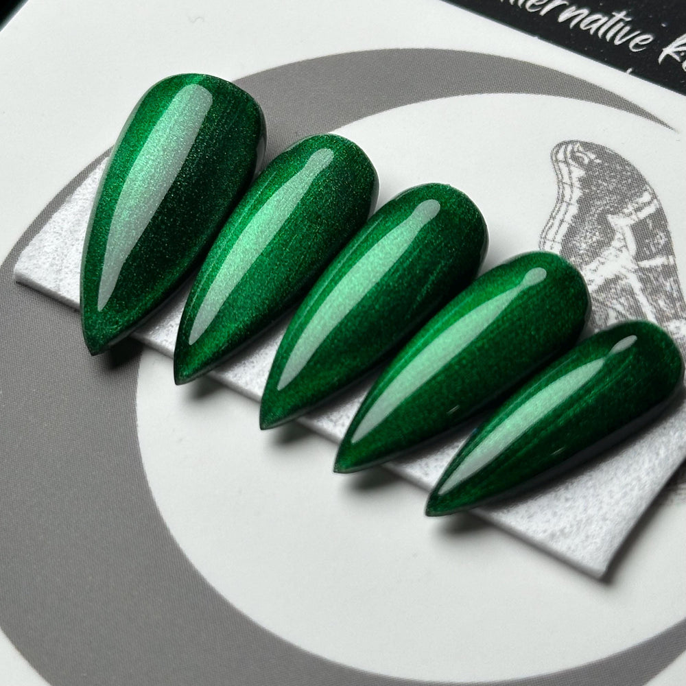 Green Christmas Glass