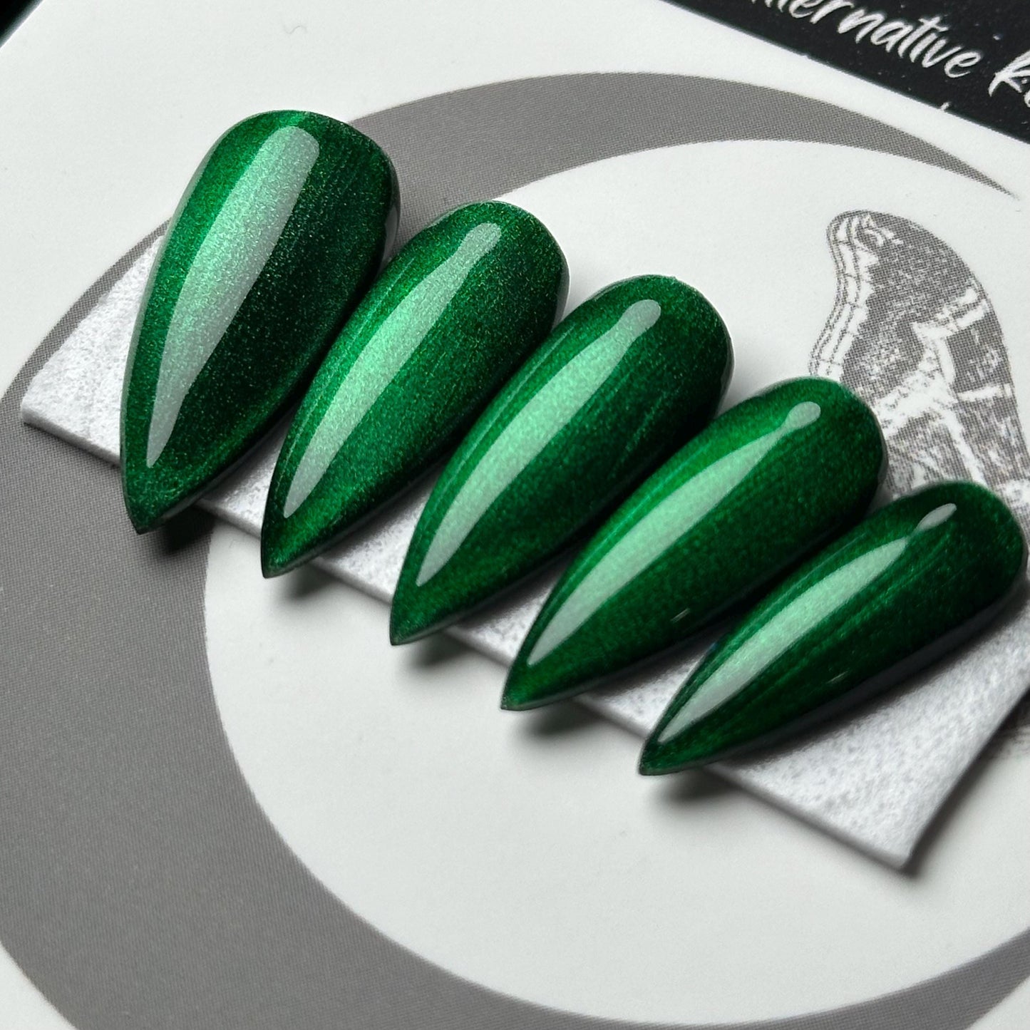 Green Christmas Glass