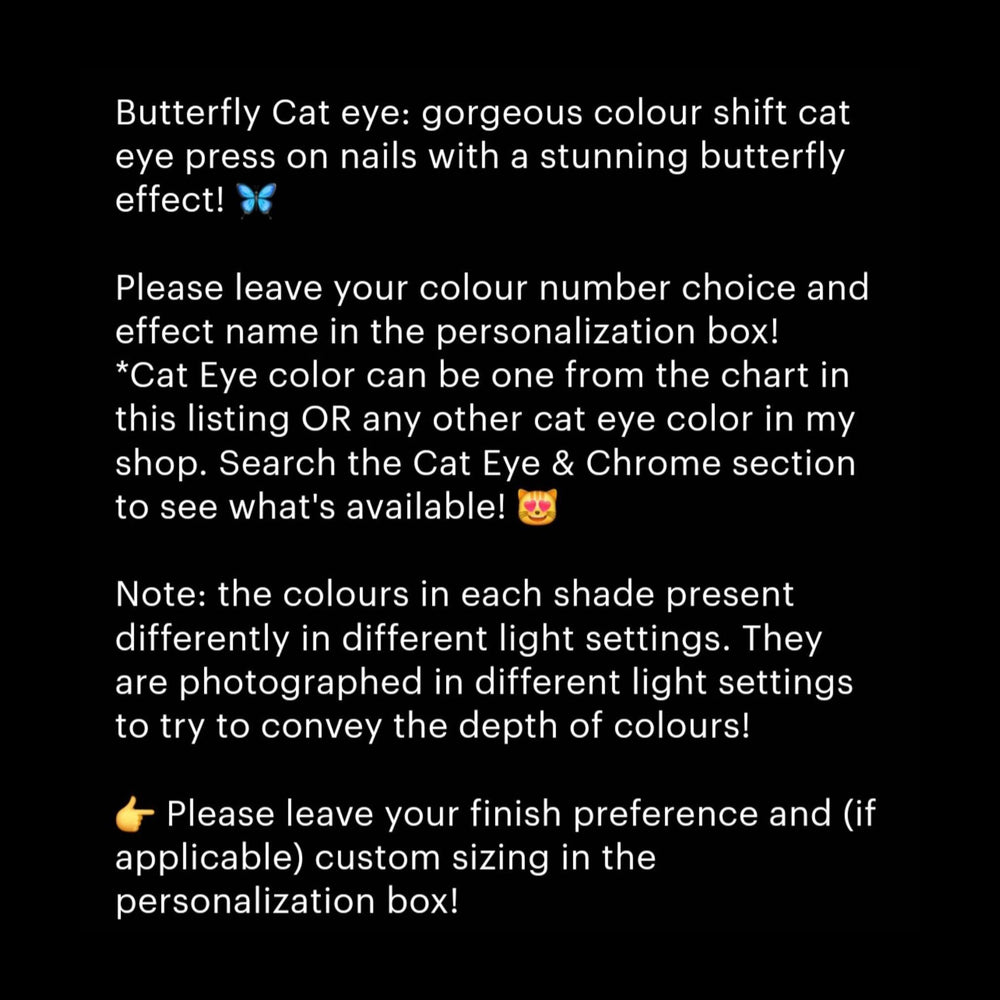 
                      
                        Butterfly Cat Eye
                      
                    