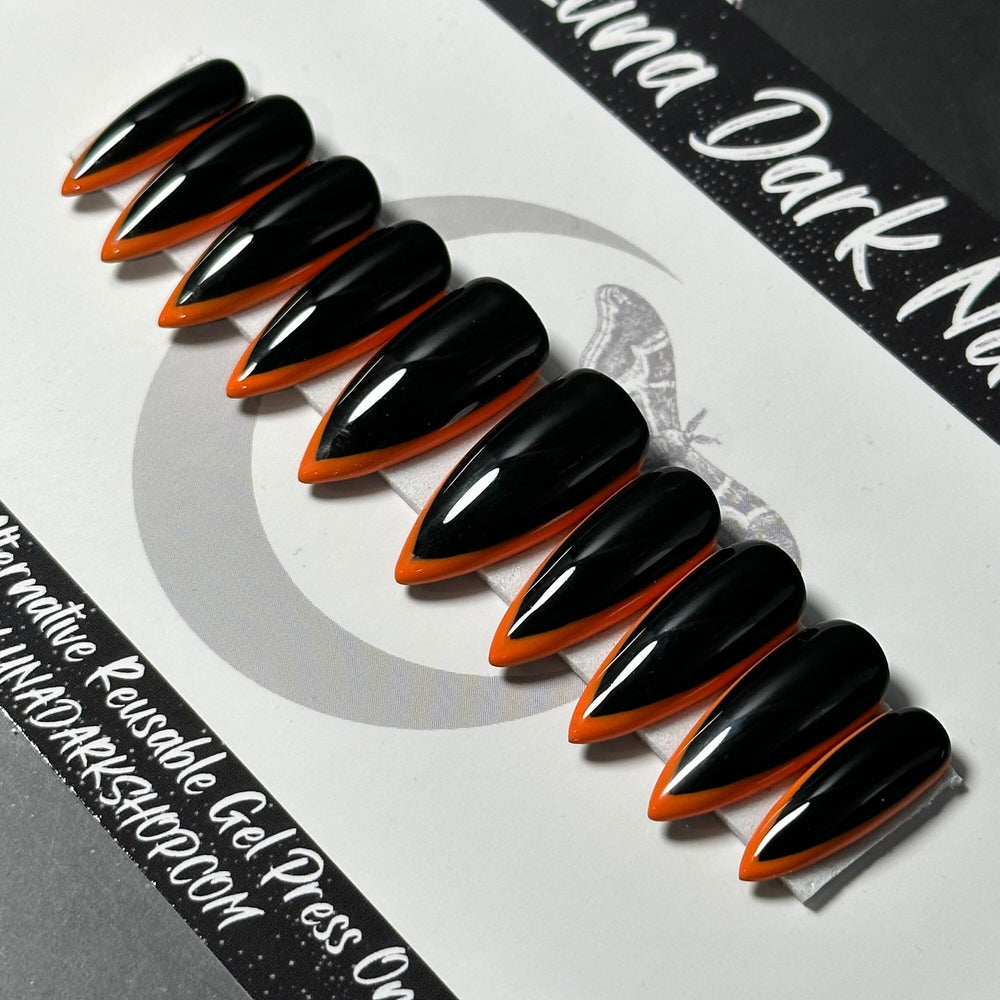 
                      
                        Black and Orange Skinny French
                      
                    