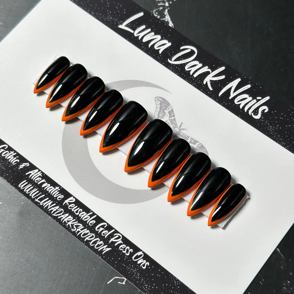 
                      
                        Black and Orange Skinny French
                      
                    