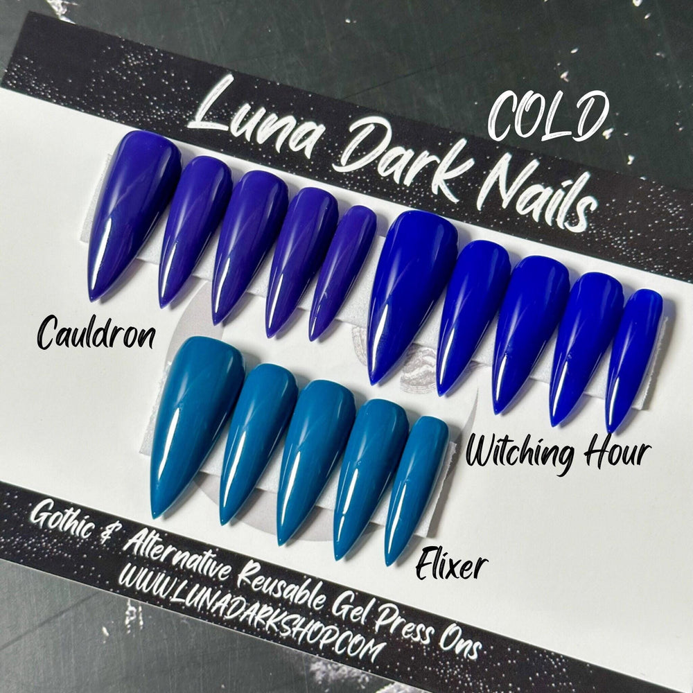 
                      
                        BEWITCHED V3 Halloween Color Shift, Thermal Press On Nails, Gothic Nails, Witchy Nails, Basic Nails, Reusable False Nails, Alternative Nails
                      
                    