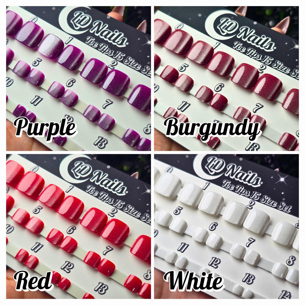 
                      
                        RTS Cat Eye Toe Tips, Toe Press On Nails, Colour Shift Toe Nails, Gothic Press Ons, Witchy Nails, Reusable False Nails, Alternative Nails
                      
                    